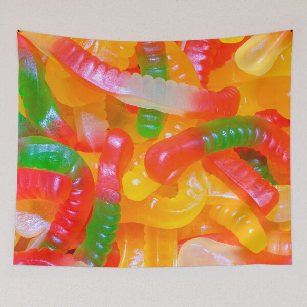 Item preview, Yummy Gummy Worms Candy Photograph designed and sold by patternsoup.