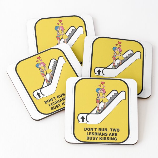 Item preview, Lesbian Love Escalator Retro designed and sold by ATOMI-K.