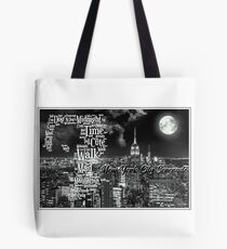 Bruce Springsteen Lyric Tribute New York City Serenade Ed 2. WallsOfFameAust Tote Bag