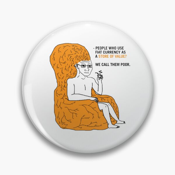 Item preview, Big Brain Wojak Bitcoin Michael Saylor Quotes Meme designed and sold by CyberRex.