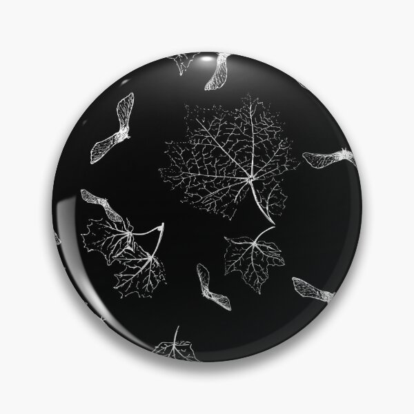 Item preview, Bats & Webs - ink observational drawing of Sycamore leaves and seeds designed and sold by McCammontMakes.