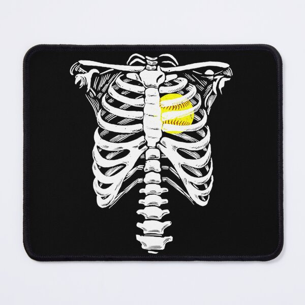 Item preview, Softball Heart Skeleton Rib Cage Halloween Love Softball 		 designed and sold by mmvfcyhty59.