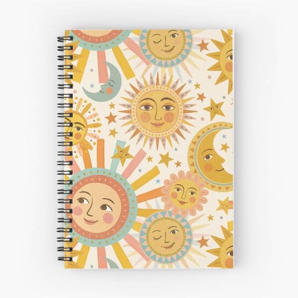 Item preview, Celestial Sun & Moon Pattern – Vintage Cosmic Vibes designed and sold by HotFluff.