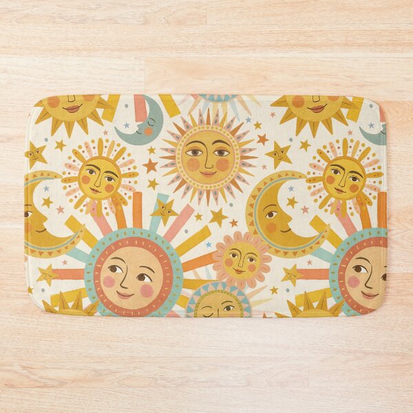 Item preview, Celestial Sun & Moon Pattern – Vintage Cosmic Vibes designed and sold by HotFluff.