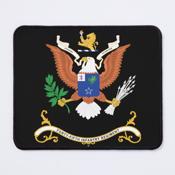 Item preview, Army - Regimental Colors - 45th Infantry Regiment - STRONG TO ENDURE X 300 designed and sold by Military Insignia Products.