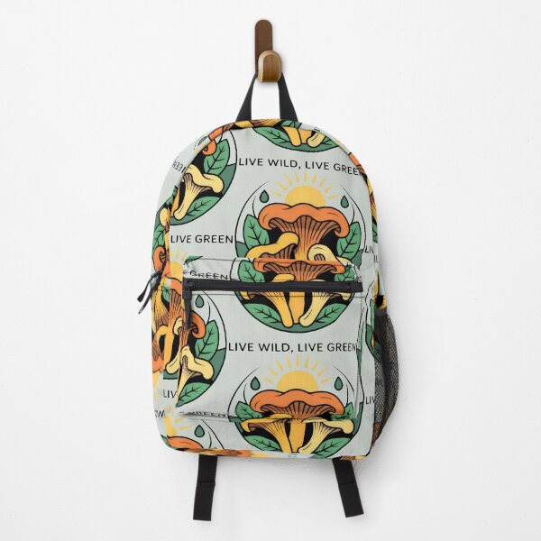 Item preview, Chanterelles with Bright Leaves and Eco Sun Emblem designed and sold by SplashTastic.