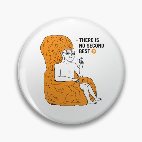 Item preview, Big Brain Wojak Bitcoin Michael Saylor Quotes There is No Second Best designed and sold by CyberRex.