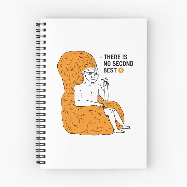 Item preview, Big Brain Wojak Bitcoin Michael Saylor Quotes There is No Second Best designed and sold by CyberRex.