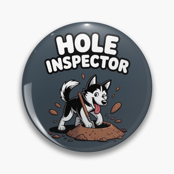 Item preview, Hole Inspector Funny Husky Dog Digging Art designed and sold by BlizzStyle.
