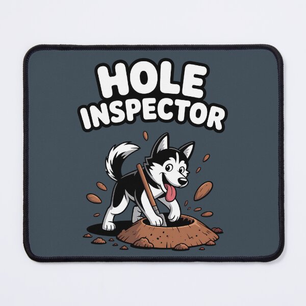 Item preview, Hole Inspector Funny Husky Dog Digging Art designed and sold by BlizzStyle.