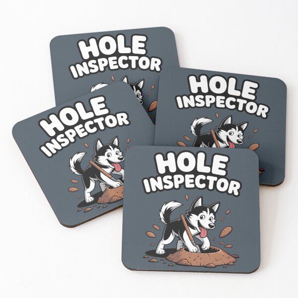 Item preview, Hole Inspector Funny Husky Dog Digging Art designed and sold by BlizzStyle.