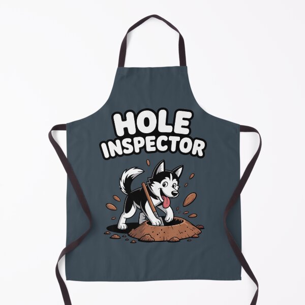 Item preview, Hole Inspector Funny Husky Dog Digging Art designed and sold by BlizzStyle.