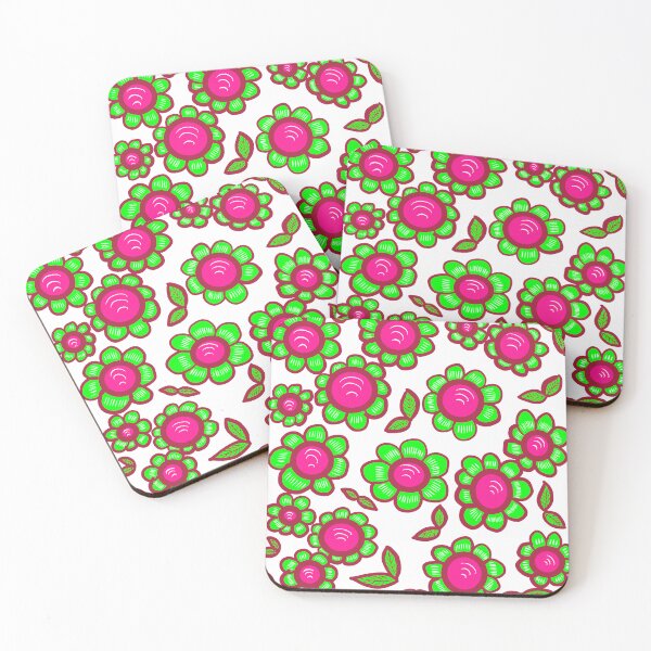Item preview, Colorful Abstract Flower and leaves Pattern | Cute leaves and flowers  designed and sold by Swati's Digital Den.