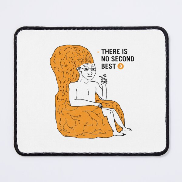 Item preview, Big Brain Wojak Michael Saylor There Is No Second Best Bitcoin Meme  designed and sold by CyberRex.