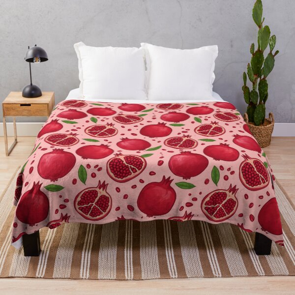 Item preview, Juicy Pomegranate Fruits Pattern Seeds Lovers Radiant Nature Magic designed and sold by SkeletonsDanger.