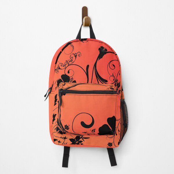 Item preview, black orange flowers designed and sold by heavenMadeee.