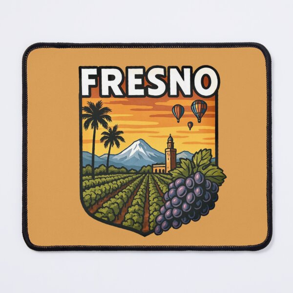 Item preview, Fresno Vineyards & Sierra Sunset designed and sold by Myra365Art.