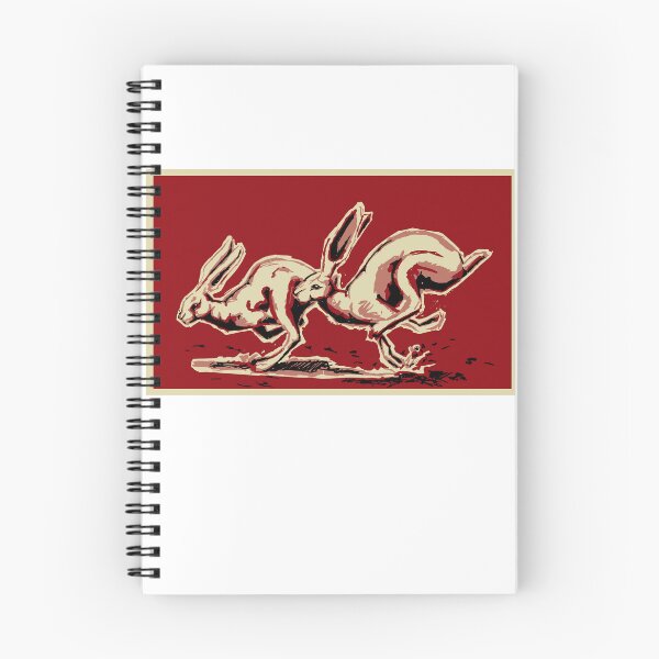 Item preview, Liebre salvaje, conejos rojos designed and sold by Plantedbones.