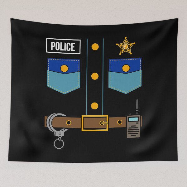 Item preview, Police Uniform Costume Cool Easy Halloween 	 		 designed and sold by ictnocexawb64.
