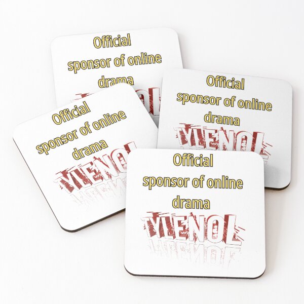 Item preview, Official Sponsor of Online Drama – Tylenol Meme Edition designed and sold by koreaInPrint.