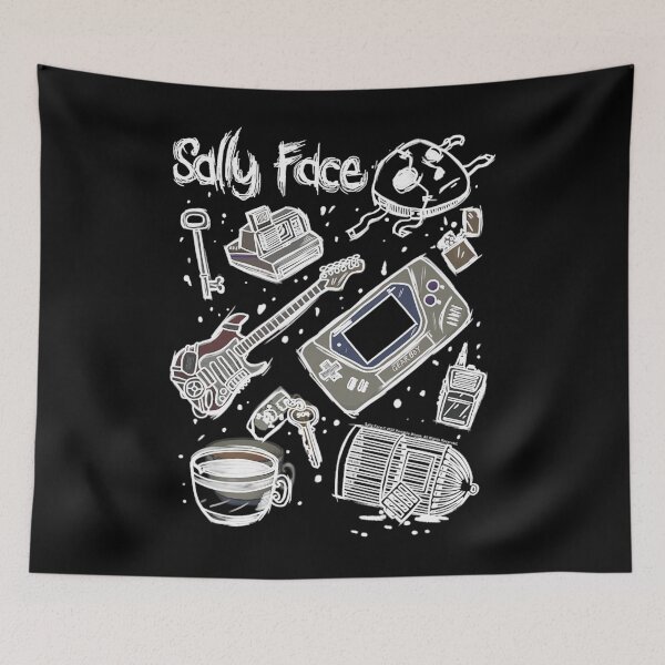 Item preview, Sally Face Icon Doodle Graphic Sketch Collage 		 designed and sold by kcvmnvint93.