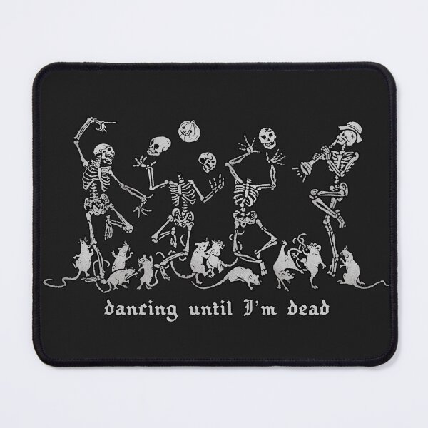 Item preview, Dancing until I'm dead | Spooky Skeletons and Rats party designed and sold by keyvei.