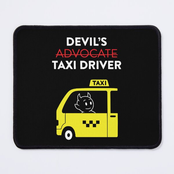 Item preview, Devil’s Taxi Driver | Witty Cartoon Devil Artwork with a Playful Twist designed and sold by Ovitees.