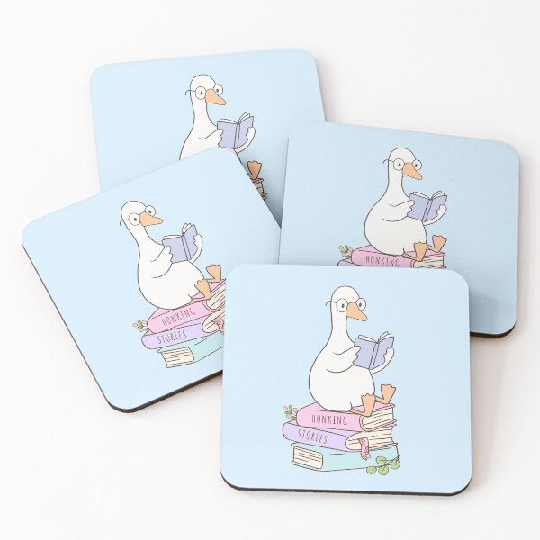 Item preview, Bookish Goose – Cute Reading Goose on Stack of Books designed and sold by Vistosa Designs.