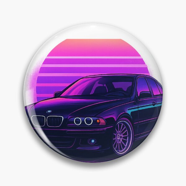 Item preview, German Sedan Retro Synthwave Neon Automotive Illustration designed and sold by fjurcev.