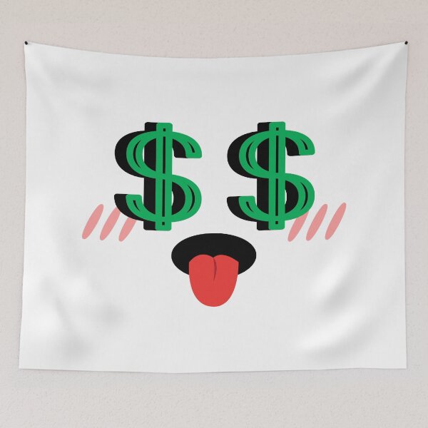 Item preview, Cute kawaii tongue out money eyes face designed and sold by BlushyPrint.