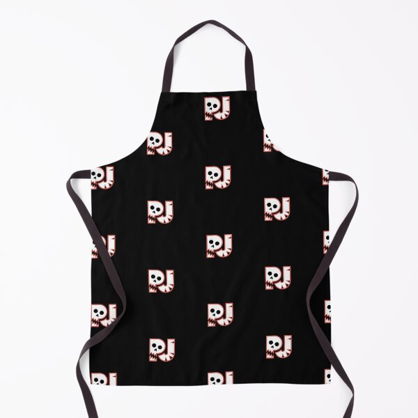 Item preview, P J Skull Monogram - Edgy Initial Typography Art designed and sold by Colorful-Garden.