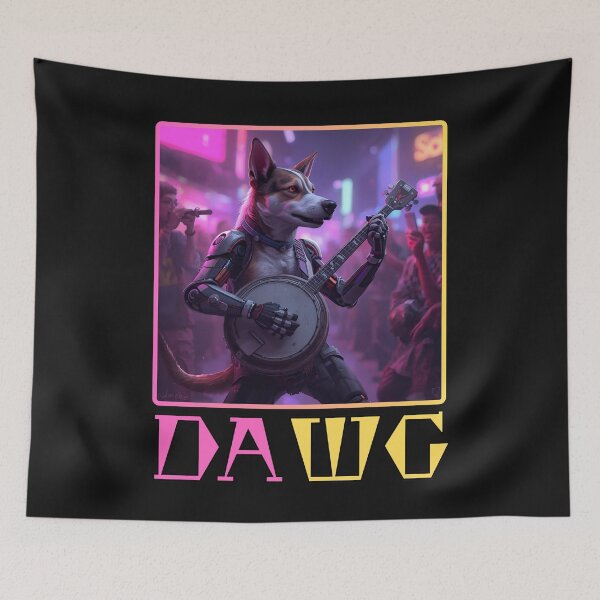 Item preview,  BANJO PLAYING LITTLE DOG designed and sold by aledfychan.