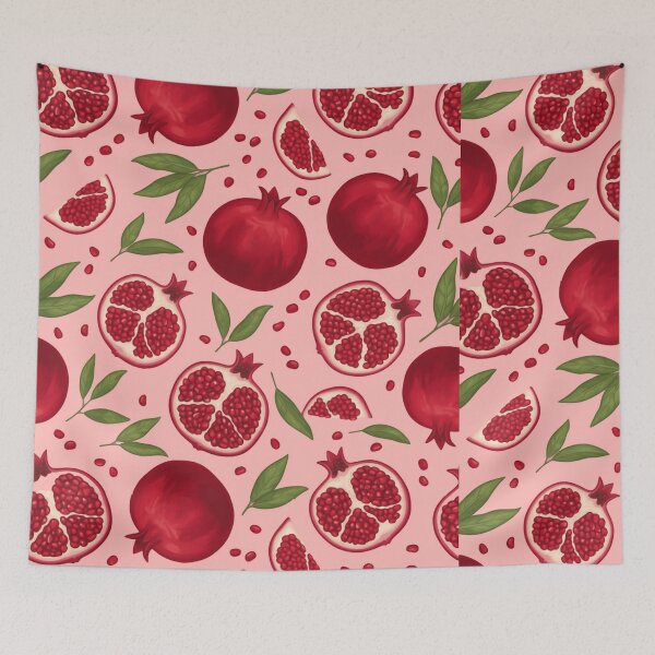 Item preview, Juicy Pomegranate Fruits Pattern Seeds Lovers Tropical Summer Charm designed and sold by SkeletonsDanger.