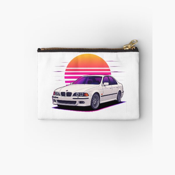 Item preview, German Youngtimer – White Synthwave Retro Neon Automotive Illustration designed and sold by fjurcev.