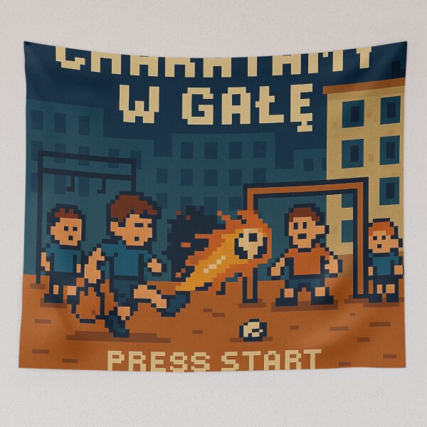 Item preview, Street Football – Pixel Backyard Edition designed and sold by Boldolka.