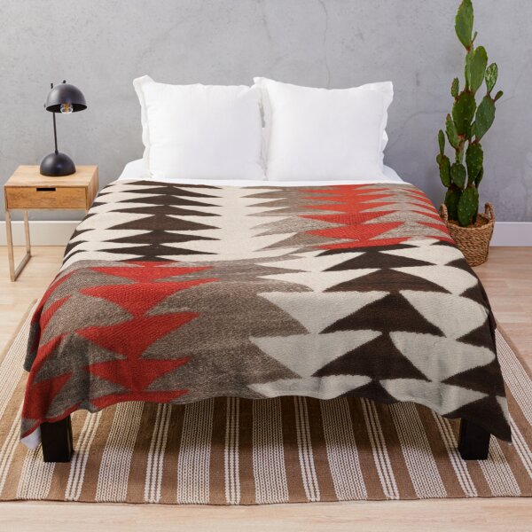 Item preview, NAVAJO DOUBLE HORSE SADDLE BLANKET MADE IN 1920s - Authentic Reprint designed and sold by Big Bang Canvas.