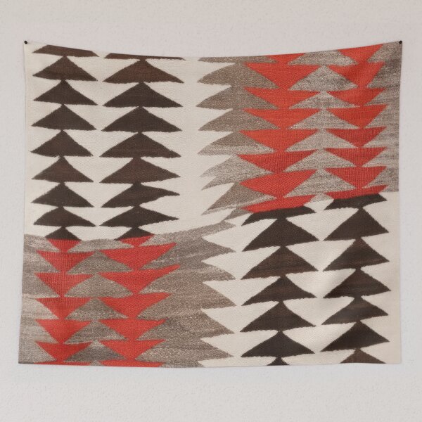 Item preview, NAVAJO DOUBLE HORSE SADDLE BLANKET MADE IN 1920s - Authentic Reprint designed and sold by Big Bang Canvas.