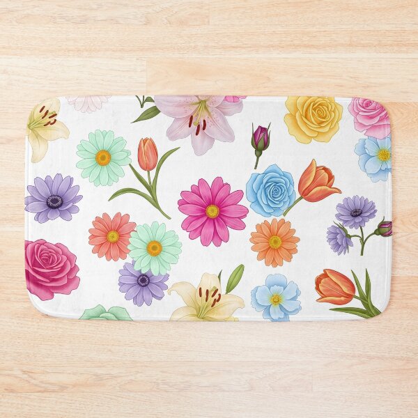Item preview, Colorful Floral Pattern – Vintage Botanical Flowers designed and sold by ShabanMerch.