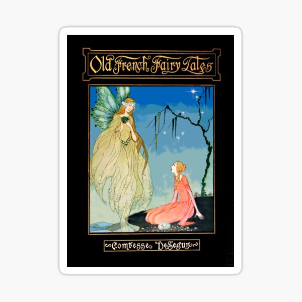 Old French Fairy Tales Victorian Art Sticker