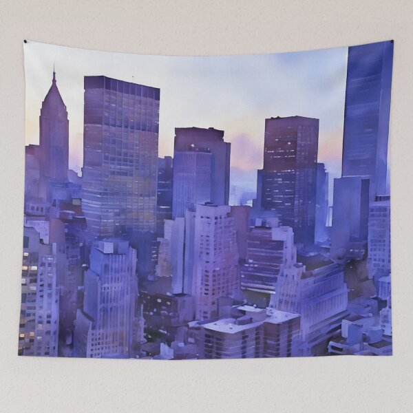 Item preview, Wall Street Sunset designed and sold by RCWatercolours.