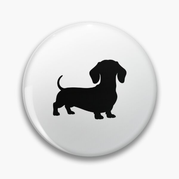 Item preview, Minimalist Dachshund Silhouette – Clean Black Dog Design designed and sold by VividOrganica.