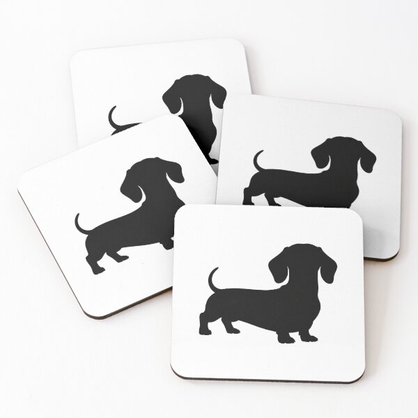 Item preview, Minimalist Dachshund Silhouette – Clean Black Dog Design designed and sold by VividOrganica.