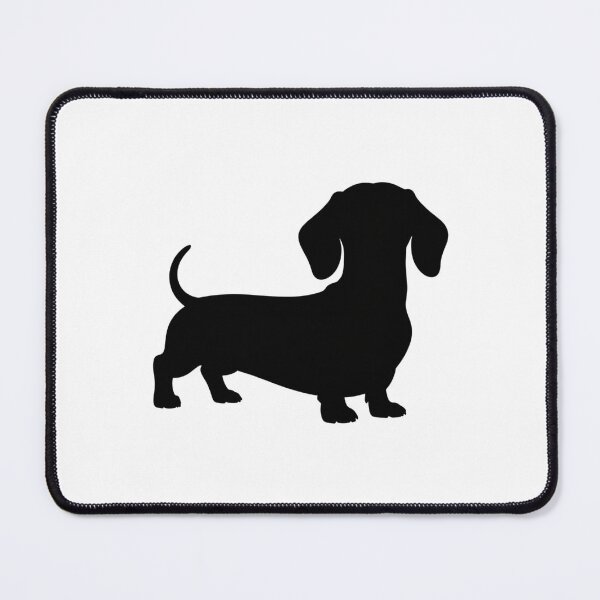 Artikelvorschau, Minimalistische Dackel-Silhouette – Sauberes schwarzes Hundedesign entworfen und verkauft von VividOrganica.