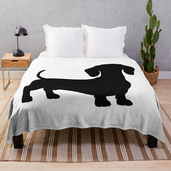 Item preview, Minimalist Dachshund Silhouette – Clean Black Dog Design designed and sold by VividOrganica.