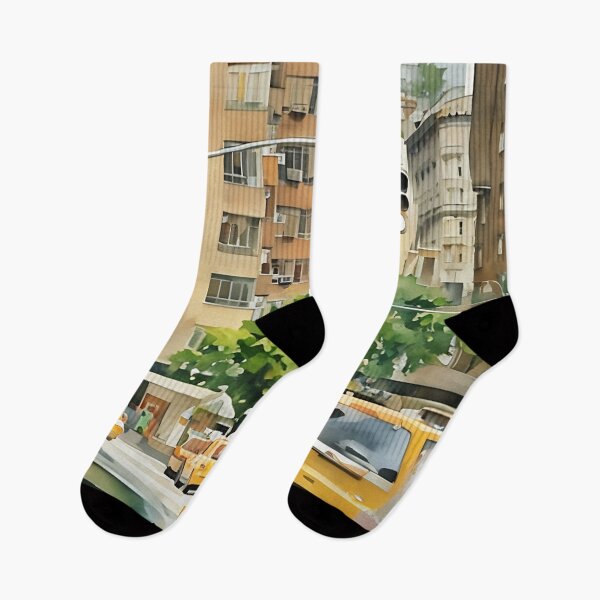 Item preview, Tenements and Taxis designed and sold by RCWatercolours.