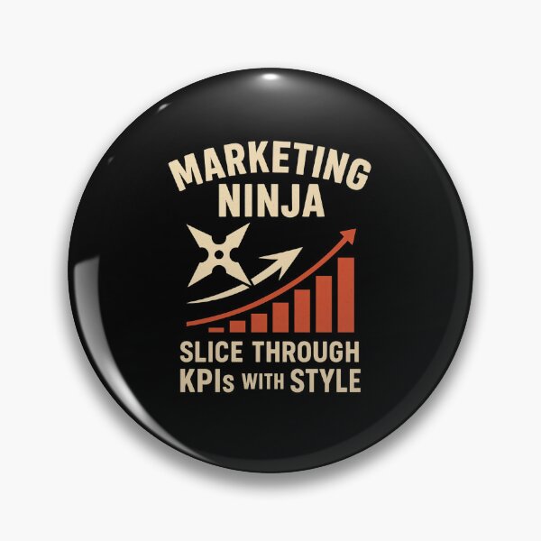 Item preview, Marketing Ninja - Slice Through KPIs With Style (Retro Tee) designed and sold by Work Life Tees.