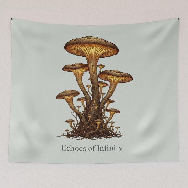 Item preview, Mystical Cluster of Radiant Forest Mushrooms designed and sold by SplashTastic.
