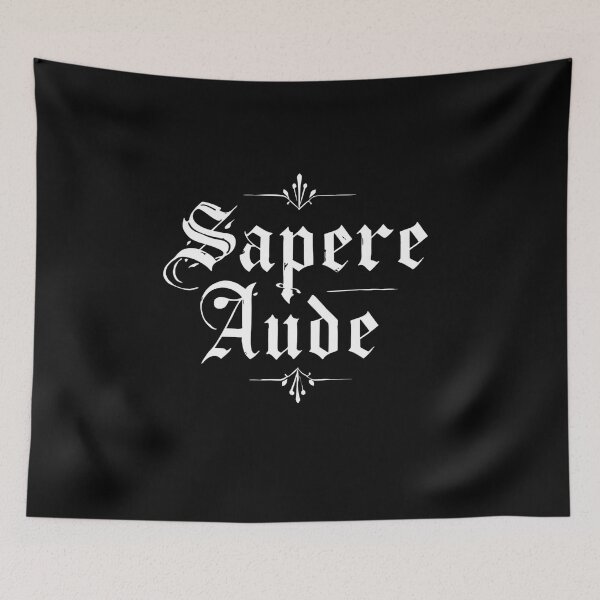 Item preview, Sapere Aude Gothic Lettering Art designed and sold by ChicTrendz.