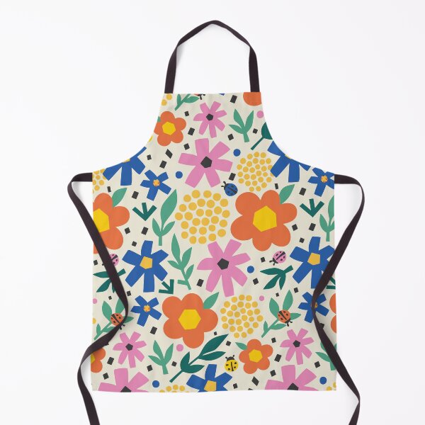 Aperçu de l'œuvre Motif floral et coccinelle ludique – Design nature coloré créée et vendue par HotFluff.