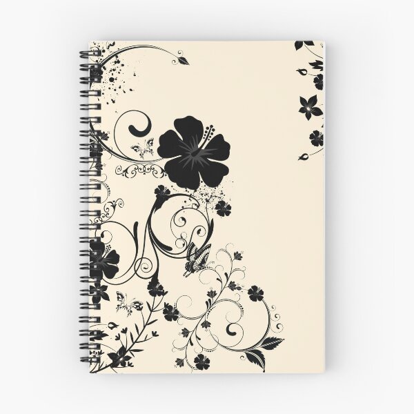 Item preview, black and beige floral designed and sold by heavenMadeee.